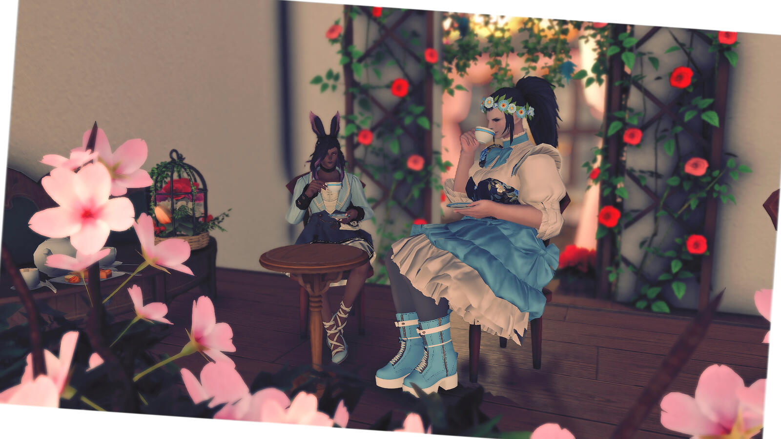 A nice day is best enjoyed with some tea.